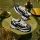 Skechers Frauenschuhe für den Sommer im Freien Anti-Rutsch-Kee-Resistenten Diamond Black-and White Casual Sports Panda Dad Schuhe 12241 Black/12241/Bkwbkw 36