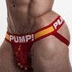 
Ins new trendy brand mesh men's underwear thong sexy breathable double thong transparent seductive couple red M