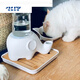 Hibiscus Mingkan is not easy to wet the chin. Elephant drinking fountain Garfield big-faced and flat-faced drinking bowl is anti-tip and moisture-proof ceramic. Macaron powder + glass bottle