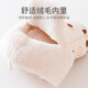 Cotton twin baby socks thickened and warm cotton cotton floor socks step front shoes soft socks newborn shoes socks covers light coffee plus velvet 1 pair 110mm recommended foot length within 11cm