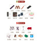 Dunhuang Guzheng 694kk Banana Window Night Discurso Principio de clasificación Profesional Master Adultos Instrumento Musical Introductory Musical 694LC-C Cloud auspicioso (Dé un conjunto completo de accesorios)