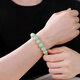 Heart ginseng jade, guaranteed price 11.11 A-quality jade bracelet, male and female couple style Buddha beads and jade bracelet, jade bracelet gift