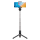 Original selfie stick Pro Bluetooth photoshoot handheld anti-shake tripod live broadcast 360-degree integrated selfie artifact CF15Pro-Black