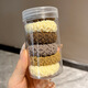 Jisenjia Filling丨Seamless High Elasticity Hair Rope Women's Thick and Durable High Ponytail Hair Tie 6 Mixed Color Cans