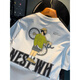 Lomon sommer dünnes t-Shirt Herren trendy locker gestickte kurzärmelige Top-High-End-High-End und schwere, vielseitige Männerkleider 1098 Black T-Shirt + 9906 Black T-Shirt L für 115-130jin geeignet [Jin gleich 0,5 kg]
