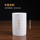 Oriental earthen ceramic hand-painted colorful plum orchid bamboo chrysanthemum pen holder Teacher's Day gift thanks to teachers and classmates can customize souvenir gifts Lotus pen holder Underglaze color [red]