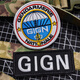 Tactical Mandrill GIGN French Gendarmerie Embroidered Velcro Badge RAID Black Panther Commando Armband Tactical Backpack Badge GIGN Round 8CM