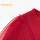 Balabala children's clothing girls dress 2025 spring and autumn mesh skirt same style in Guobo IP mall 201125111011