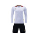 Karmakekarme -Fußballuniform Langhülle Erwachsener Kindertrikot Sport Männer und Frauenwettbewerbstraining Team Uniform Schnell trockener Druck Red XL