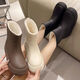 Zhiyunyan winter warmth and women's rain boots fashionable rain boots for women with outer wear plush waterproof shoes anti-ski boots for women Main picture model 36 size 37