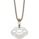 Zhou Liu Fu Xiangyun Ruyi Lock Necklace White Moonlight Cedony Pendant Birthday Gift J0414088 Colored Rope
