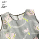 jnby by JNBY Jiangnan Buyi Baby Massia Silk Sleeveless Dress Print Casual Summer Girls Baby YO5G12110 673/Gray Powder 80 cm