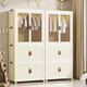 Xingyou free installation baby wardrobe baby storage children's wardrobe clothes sorting box plastic household snack storage cabinet 65CM wide surface - 1-layer wardrobe + 2-layer storage box