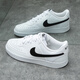 耐克（NIKE）男鞋子男 25夏季新款运动鞋时尚休闲鞋小白鞋低帮耐磨透气板鞋男 【简版空军】热销-经典黑白/晒图退10 41 （内长260mm）