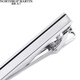 North Martin high-end business simple shirt clip men's tie clip collar clip silver horizontal line