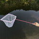Ornamental fish fishing, fish tank fishing net bag, ultra-fine dense net goldfish small aquarium hand-made net that does not hurt fish, household fishing, 6-inch goldfish net 14 12cm, total length 47cm