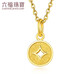 Lukfook Jewelry Pure Gold Copper Coin Gold Pendant Women's Pendant Does Not Include Necklace Price Approximately 0.70g