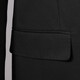 ROMON Men's Business Casual Suit 2025 Autumn New Professional Slim Wool Suit Two-piece Men's Black Two-piece Suit S