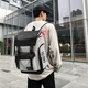 Double Star School Bag Junior High School Male Backpack Female High School College Student Backpack Large Capacity Travel Water-Repellent Computer Bag Gray