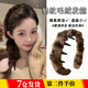 Mengkeduo big wave leopard print plush hair hoop high skull Korean lace tooth anti-slip hair pressure autumn and winter face wash headband broken hair arrangement plush leopard print head hoop light brown color
