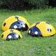 Fuya Art Simulation Seven-Star Ladybug Large Ornament Beetle Sculpture Outdoor Garden Landscape Sketch Park Garden Lawn Decoration 80cm Diameter Red