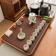 Shangfu Tea Set Fully Automatic Bamboo Tea Tray Thickened Home Tea Table Kettle All-in-One Complete Set of Kung Fu Tea Ceremony Tianxing Striped Tea Tray No Electrical Appliances