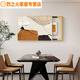 现代简约电表箱画装饰画轻奢抽象肌理画感餐厅配电箱电盒挂画 JD12392 70*50cm(遮挡60*40)左推拉黑框