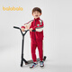 Balabala children's clothing children's suit boys and girls long-sleeved spring and autumn 2025 baby contrasting color knitted trend 208125104203