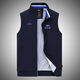 Kaiji Ruichun Sommerhai Standing Kragen Casual Weste Jacke Herren junger Weste Lose große ärmellose Weste 702 Blau dünn L 175
