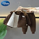 Disney (Disney) boys' winter suit, new velvet and thickened, two sets of cool and handsome baby winter cotton jacket, cotton trousers, jacket, fashionable ginger suit 90