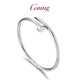 GsunG platinum bracelet for women new model PT950 nail bracelet with opening personality and fashionable platinum bracelet for men and couples. PT950 bracelet is about 30 grams. Pre-order