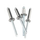 GUWANJI open-type flat round head blind rivets, aluminum blind rivets, semi-round head blind rivets, open-shaped K-type rivets, M4.8x10, 600 pcs/pack