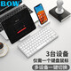 B.O.W Hangshi HD098C Ultra-thin and portable silent keyboard wireless Bluetooth magic control external ipad computer keyboard white