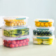Xitianlong plastic crisper sealed snack fruit dry goods storage box refrigerator storage and organization box large capacity 12L