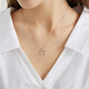 Chow Sang Sang Pt950 platinum five-pointed star pendant for women without necklace 91931P Pricing