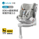 路途乐（lutule）儿童安全座椅汽车用婴儿车载0-4-12岁360旋转iSize 乐智月岩灰