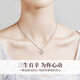 Qi Xiaomi's Beating Heart Necklace for Women 2025 New Love Pendant Clavicle Chain Chinese Valentine's Day Birthday Gift for Girlfriend Beating Heart Necklace Exquisite Gift Box