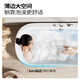
JOMOO Bathtub, small adult apartment bathing bathing pool, bathroom bathing independent acrylic oval art bathtub 1.6m with shower bubble massage tank YC13116