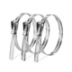 Jinggong (JINGGONG) 304 stainless steel live buckle cable tie metal buckle extra long removable elastic buckle hose clamp cable tie tightener clamp 12.5*200 bundle 11-57mm (2 pieces)