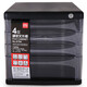 
Deli 9794 four-layer desktop file cabinet with lock drawer information storage cabinet Office supplies Transparent thickened black