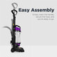 EUREKANEU182B PowerSpeed Bagless Upright Vacuum Cleaner Powerful Vacuum 2.6L Extra Large Capacity Purple