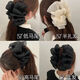 Princess Xiang Double-sided Mesh Cloud Bubble Clamp Female Princess on the Run Bow Hairpin Back of Head Shark Clip Headdress Hot Selling Two-Pack [Silver Wire] - High Quality