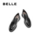 Belle Workplace Commuter Business Leather Shoes Men's 2025 Spring New Cowhide Classic Официальная обувь 8QC01AM5 Black 40 (250 мм)