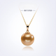 Qianjun 18K gold seawater pearl Nanyang gold bead pendant strong light women's fashion simple gift giving 12.0-13.0mm Nanyang