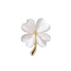 Sili Cat's Eye Four-leaf Clover Brooch Women's Exquisite Suit Corsage Pin Fixed Clothes Accessories Summer Anti-Exposed Buckle Golden Cat's Eye Four-leaf Clover