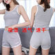 Pisces Rabbit 2024 Neuer Yoga-Anzug für Frauen in Sommermode-Gelegenheitssportanzug für Running Team-Anzug Shorts Vest Two-Tiefe Grey Anzug M [Empfohlen 95-107jin [Jin ist 0,5 kg]]