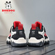 
Babudou children's shoes for boys' sneakers for children's casual shoes 2024 autumn and winter new versatile soft sole mid-sized children's travel shoes black and red K679 [leather single shoes] size 37 [shoe length 23.5cm]