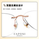 Caponi Reading Lunettes de la femme Authentiques japonais importés purs purs titane sans cadre sans définition bleu Light Young Lunes de lecture