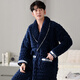 Cat Man (Miiow) Pajamás para hombres de camisón en invierno de tres capas engrosado de tres capas Velvet de algodón de algodón de algodón de algodón de otoño e invierno calienta para el hogar 9889 xxl [155-175Jin [Jin iguala 0.5 kg]]