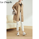ROMON (ROMON) windbreaker women's autumn and winter 2024 autumn and winter mid-length British style drooping versatile slim and fashionable age-reducing jacket Khaki L